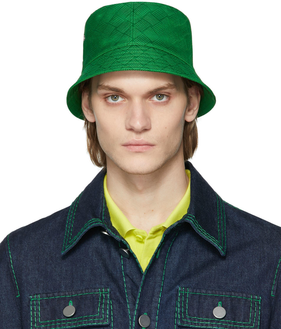 Green Intreccio Bucket Hat