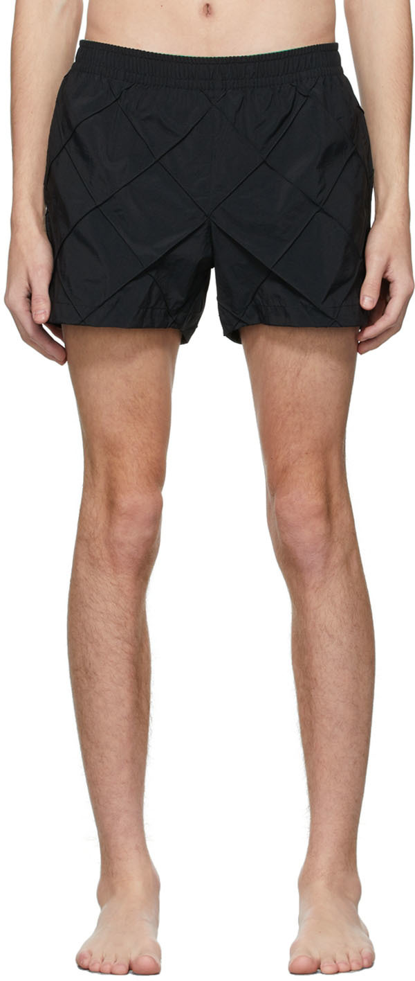 Bottega Veneta: Black Swim Shorts | SSENSE