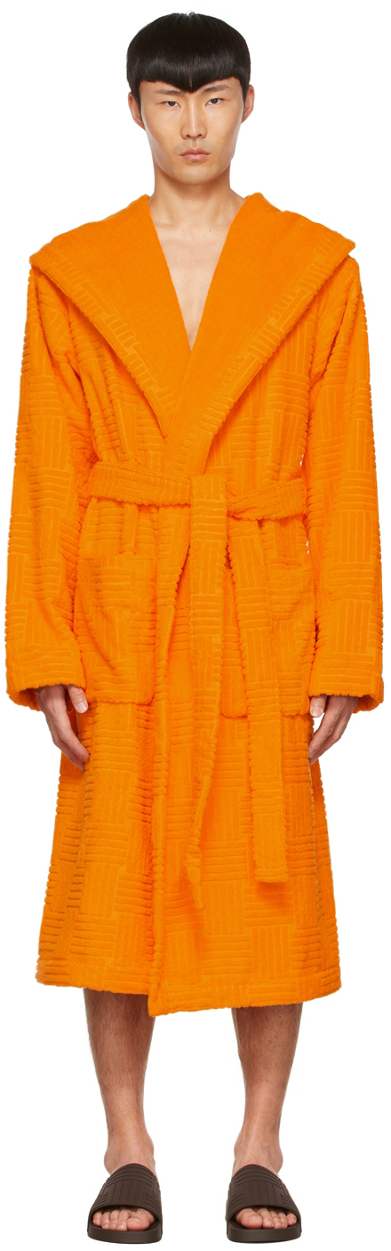 BOTTEGA VENETA ORANGE COTTON dressing gown