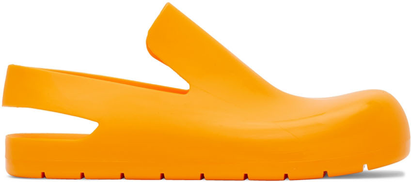Bottega Veneta Orange Puddle Loafers