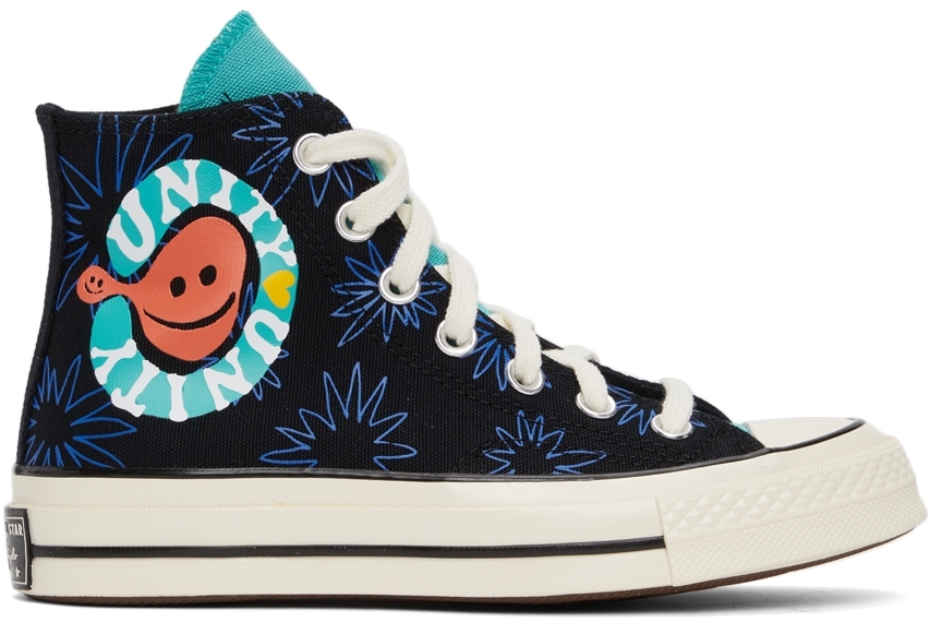 Converse Black Sunny Floral Chuck 70 High Sneakers