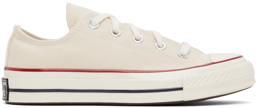 converse blanc cassé et beige