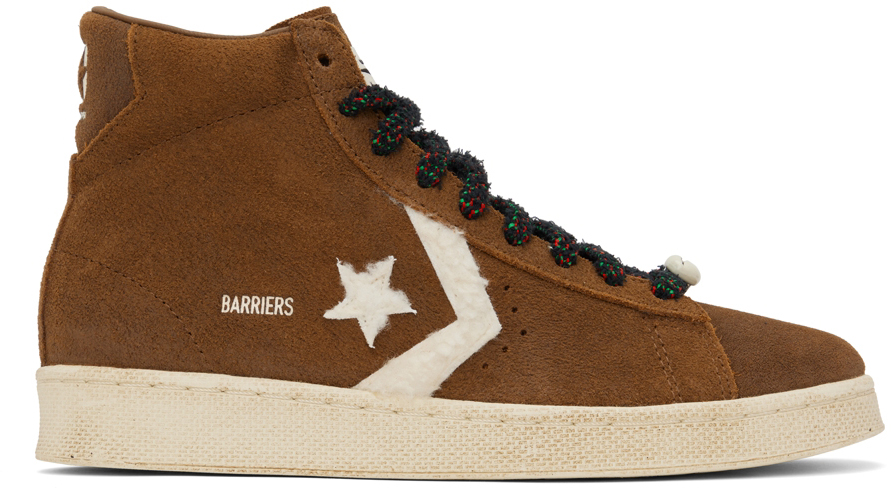 Brown Barriers Edition Pro Leather Sneakers