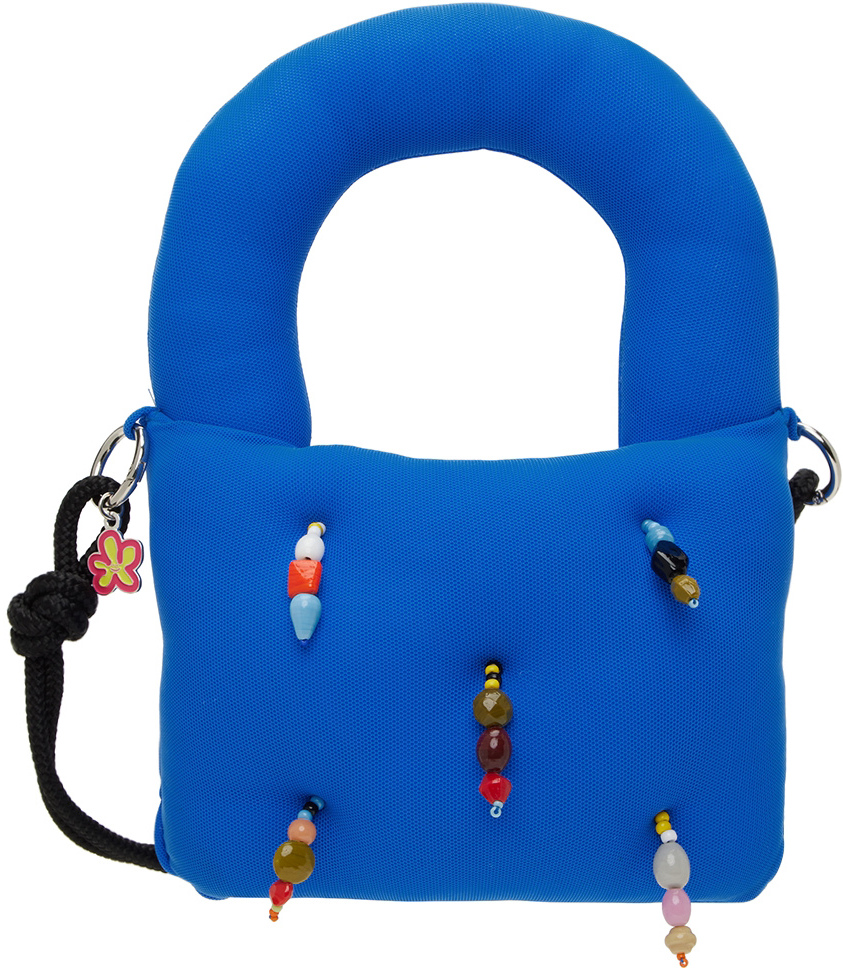Marshall Columbia SSENSE Exclusive Blue Mini Plush Shoulder Bag