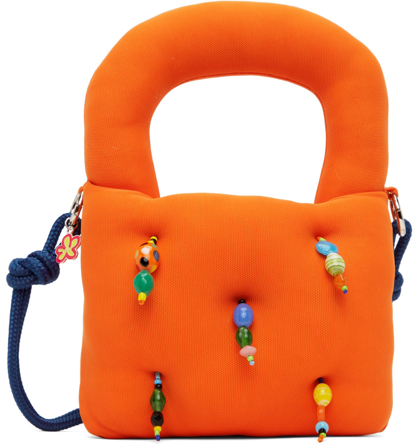 Marshall Columbia SSENSE Exclusive Orange Mini Plush Shoulder Bag