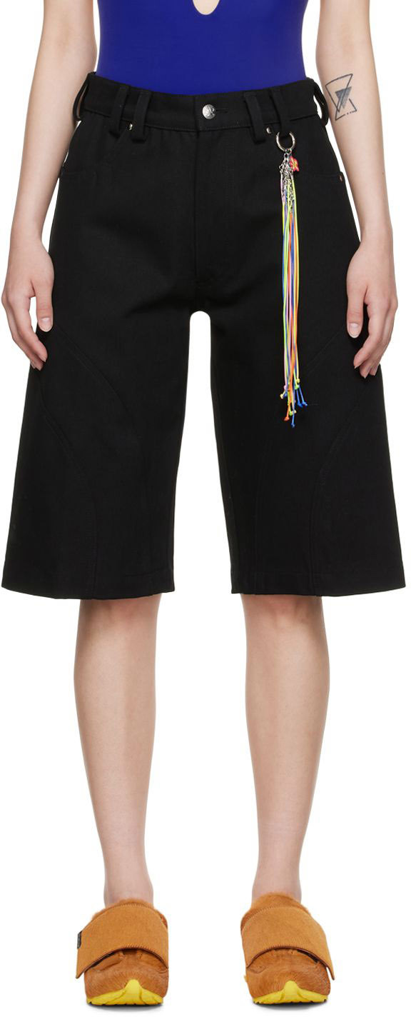 Marshall Columbia Ssense Exclusive Black Denim Shorts