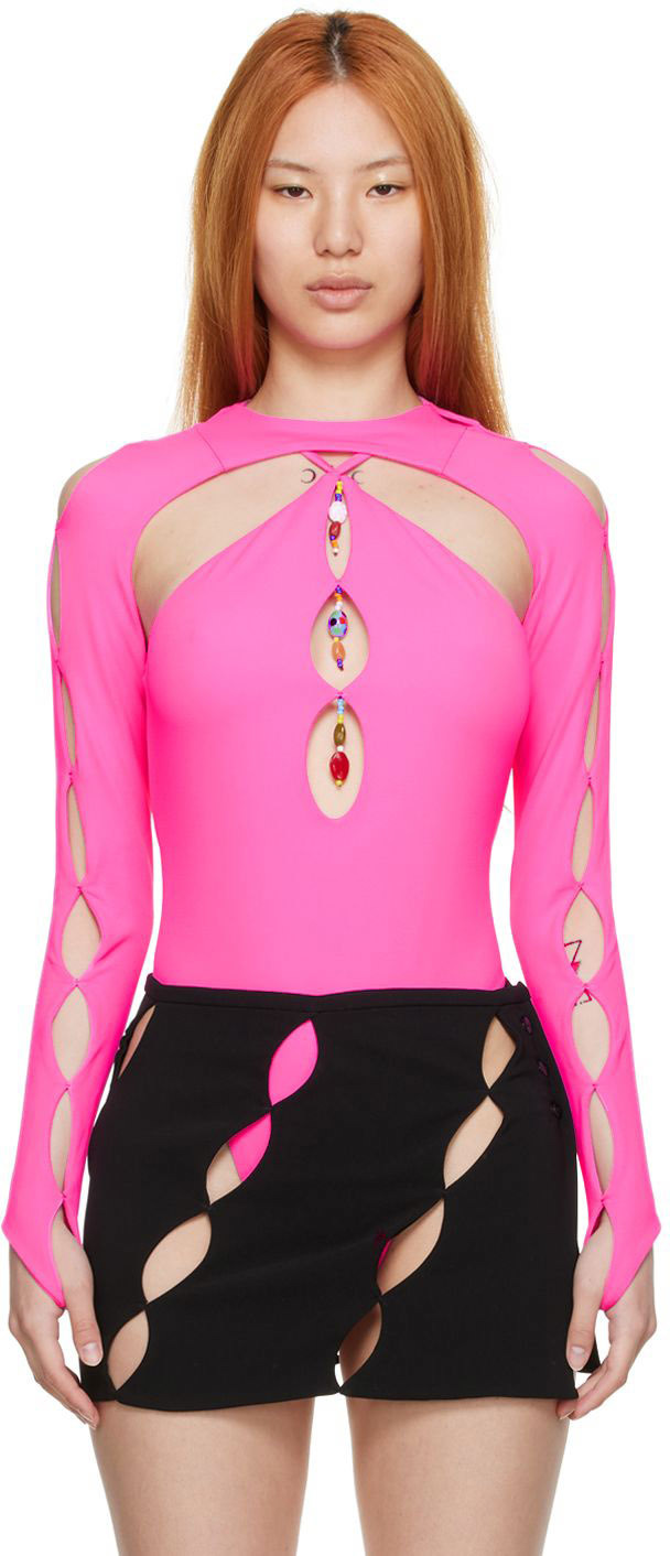 Marshall Columbia SSENSE Exclusive Pink Nylon Long Sleeve T-Shirt