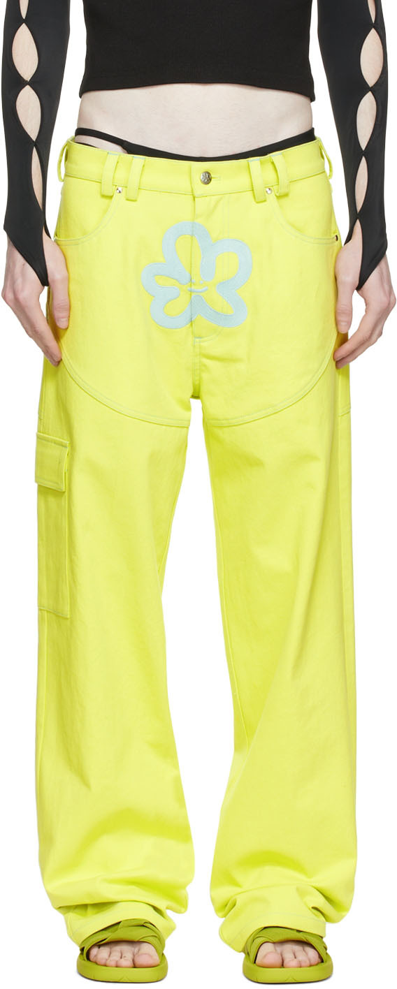 Marshall Columbia Ssense Exclusive Green Cargo Pants In Lime
