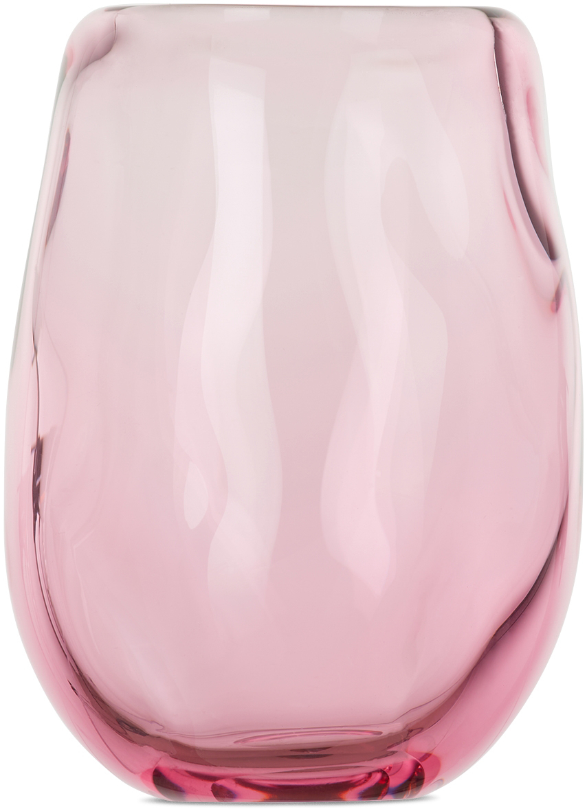 Rira Pink Nienke Sikkema Edition Addled Water Glass In Strawberry