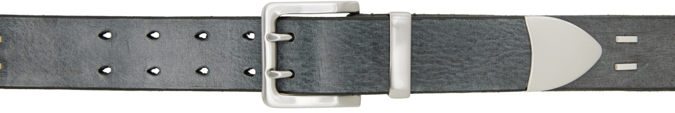 Our Legacy Grey Leather Belt