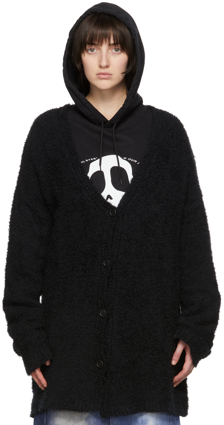 Our Legacy: Black Cotton Cardigan | SSENSE Canada