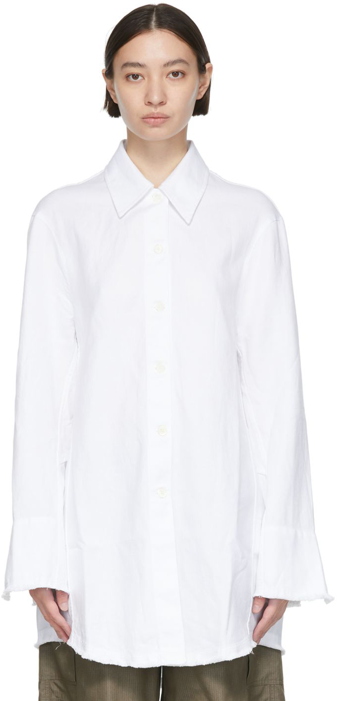 Our Legacy White Big Welding Shirt