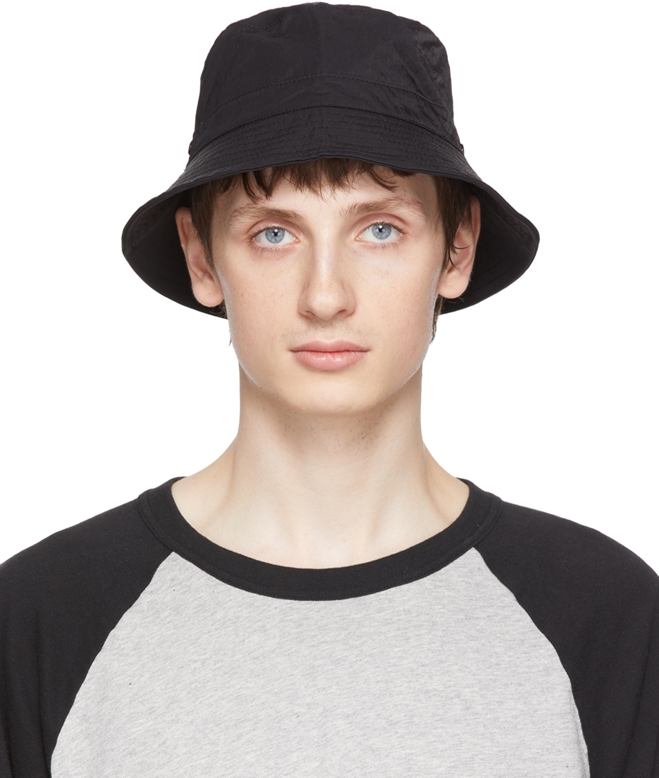 新品《 OUR LEGACY 》Nylon Bucket Hat / BLACK-