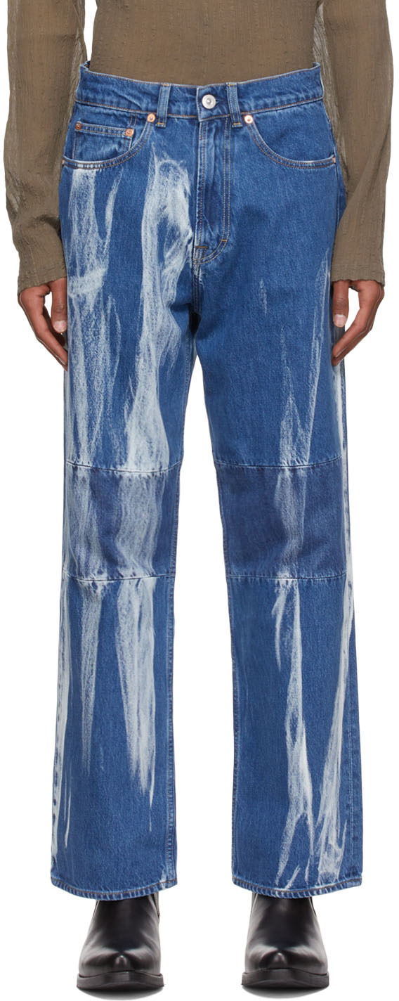 Our Legacy: Blue Extended Third Cut Jeans | SSENSE Canada