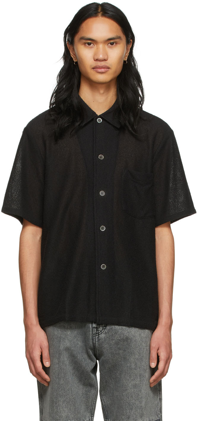 Our Legacy Black Bouclé Box Shirt | Smart Closet