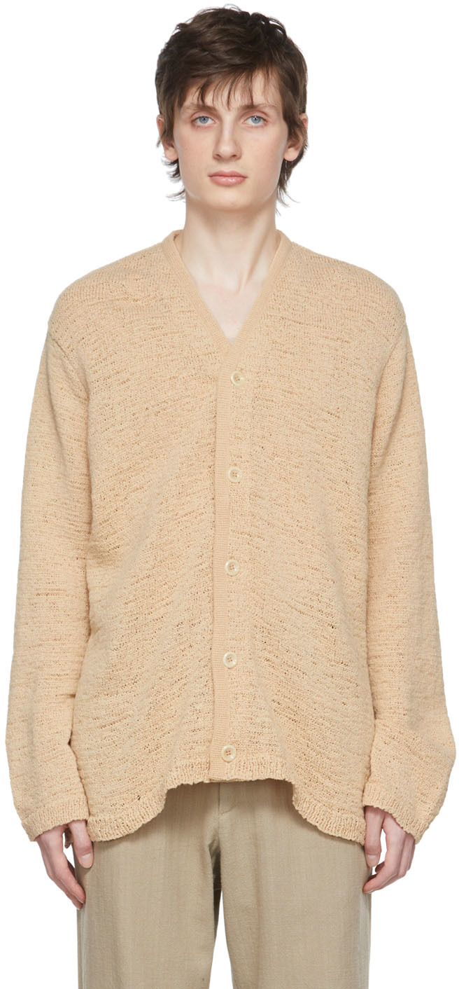 新品OUR LEGACY KNIT CARDIGAN BEIGE サイズ48-