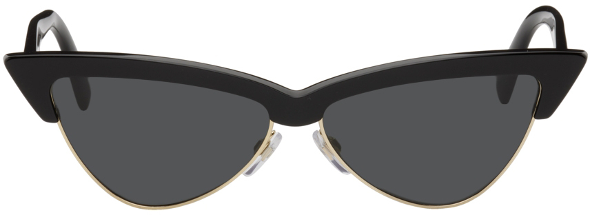 Valentino Garavani Black Cat-Eye Sunglasses