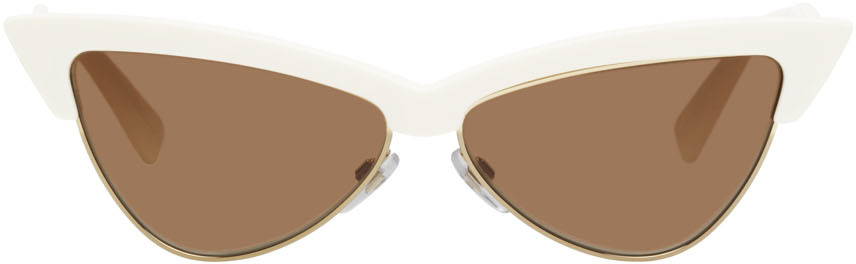 Valentino Garavani White Cat Eye Sunglasses