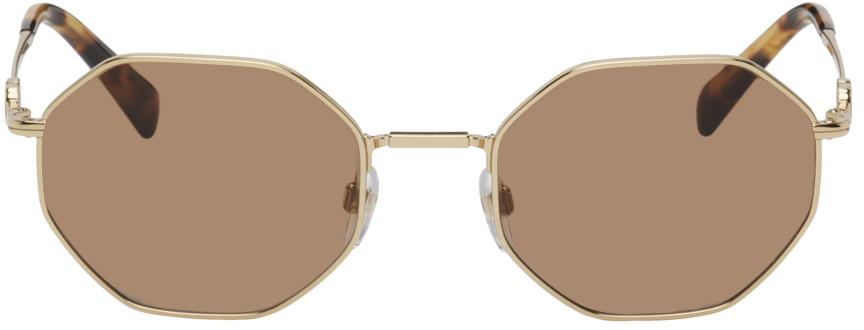 Valentino Garavani Gold Octagonal Sunglasses