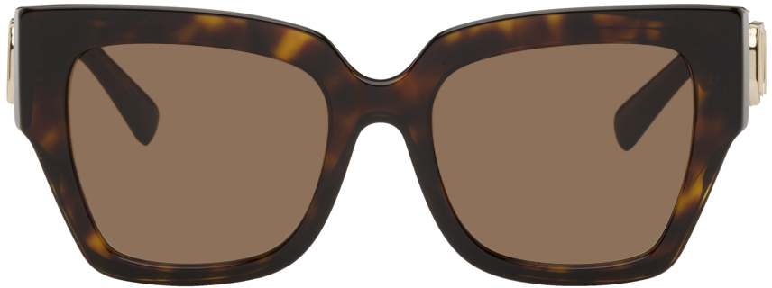 Valentino Garavani Tortoiseshell Oversized Square Sunglasses