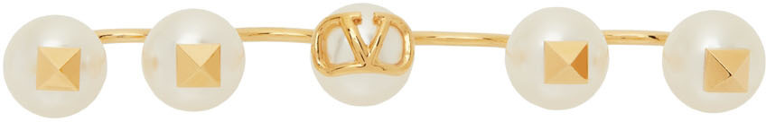 Yellow gold V-Logo ring, Valentino Garavani