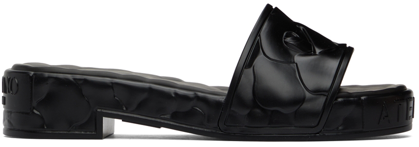 Valentino Garavani Black 03 Rose Edition Atelier Heeled Sandals