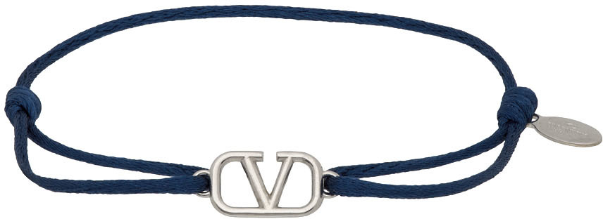 Navy VLogo Signature Bracelet