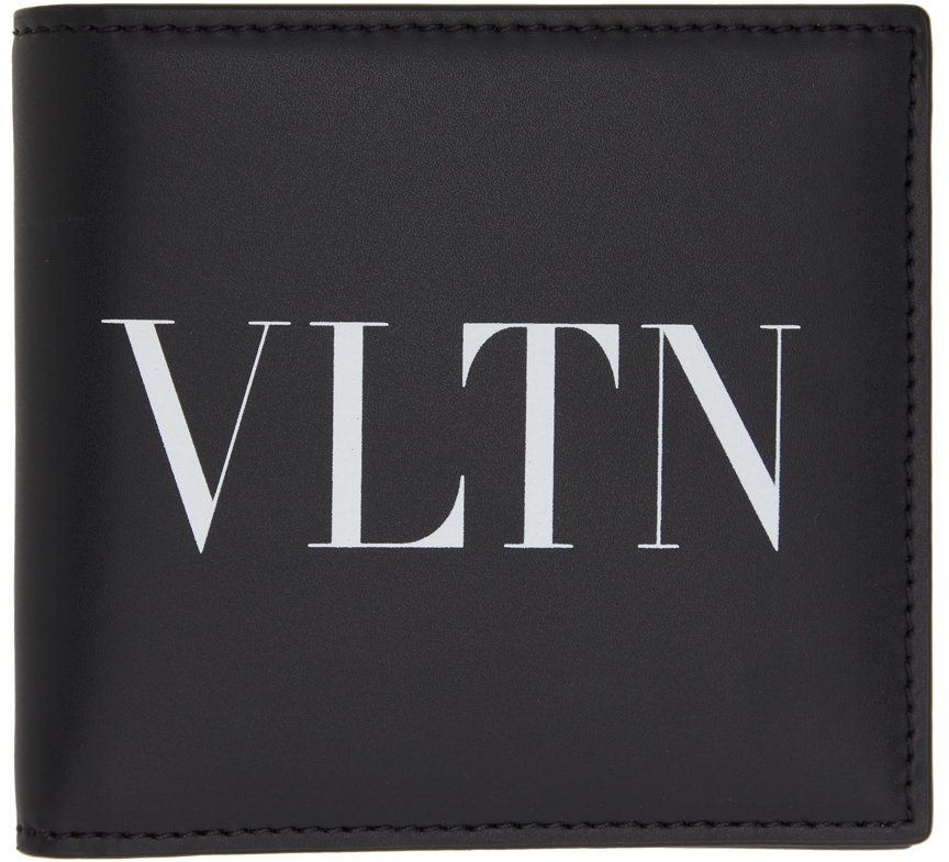 Pol Drastisk Uovertruffen Valentino Garavani: Black & White 'VLTN' Wallet | SSENSE
