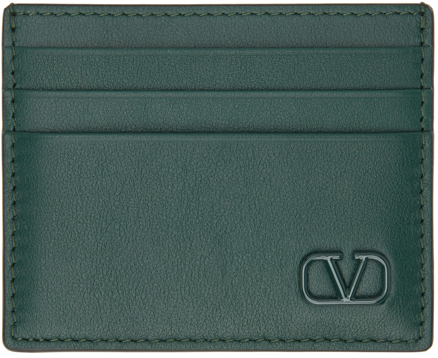 Green VLogo Signature Card Holder