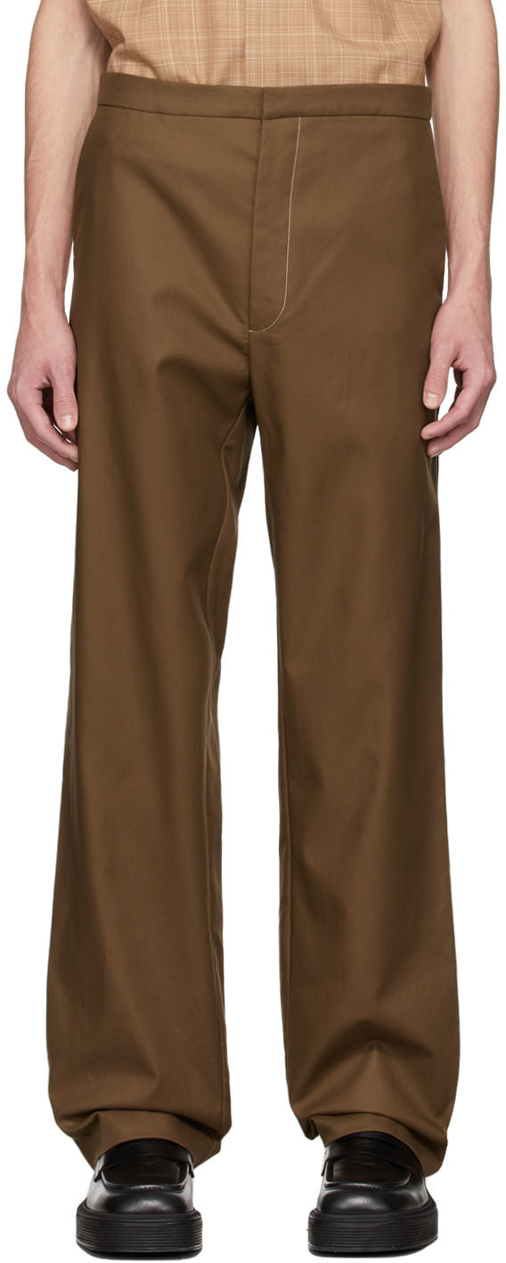 SSENSE Exclusive Brown Viet Trousers