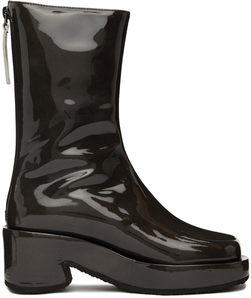 Osoi Black Patent Toboo Boots