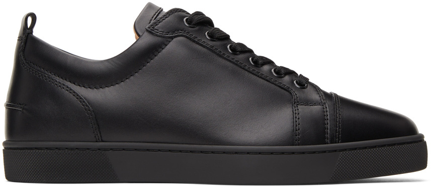 Christian Louboutin: Black Louis Junior Flat Sneakers | SSENSE Canada