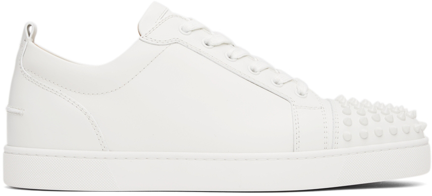 White Louis Junior Spikes Low-Top Sneakers