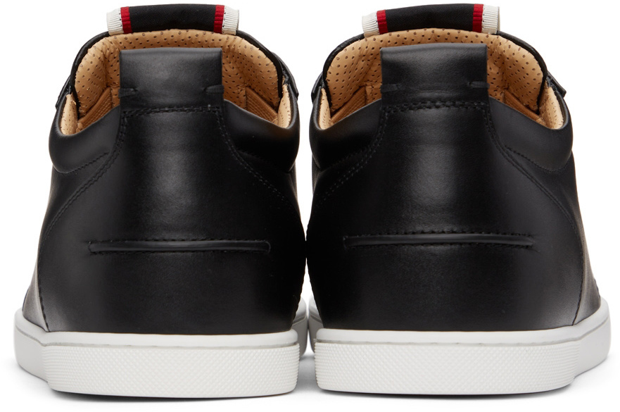 Black F.A.V Fique A Vontade leather high-top trainers