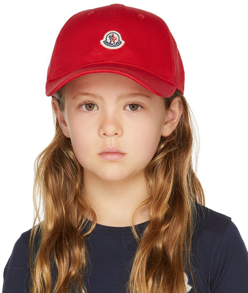 新品正規品】MONCLER KIDS ロゴトリム ベースボールキャップ