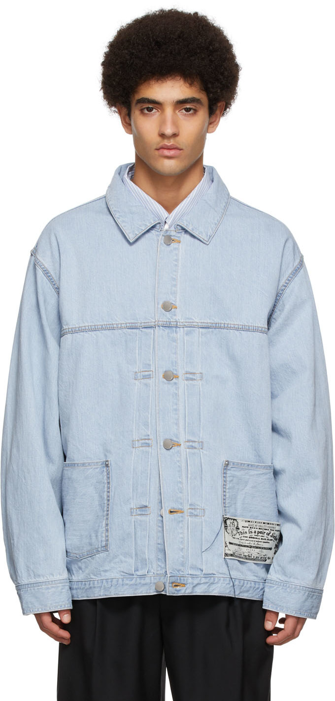 JieDa: Blue Denim Jacket | SSENSE Canada