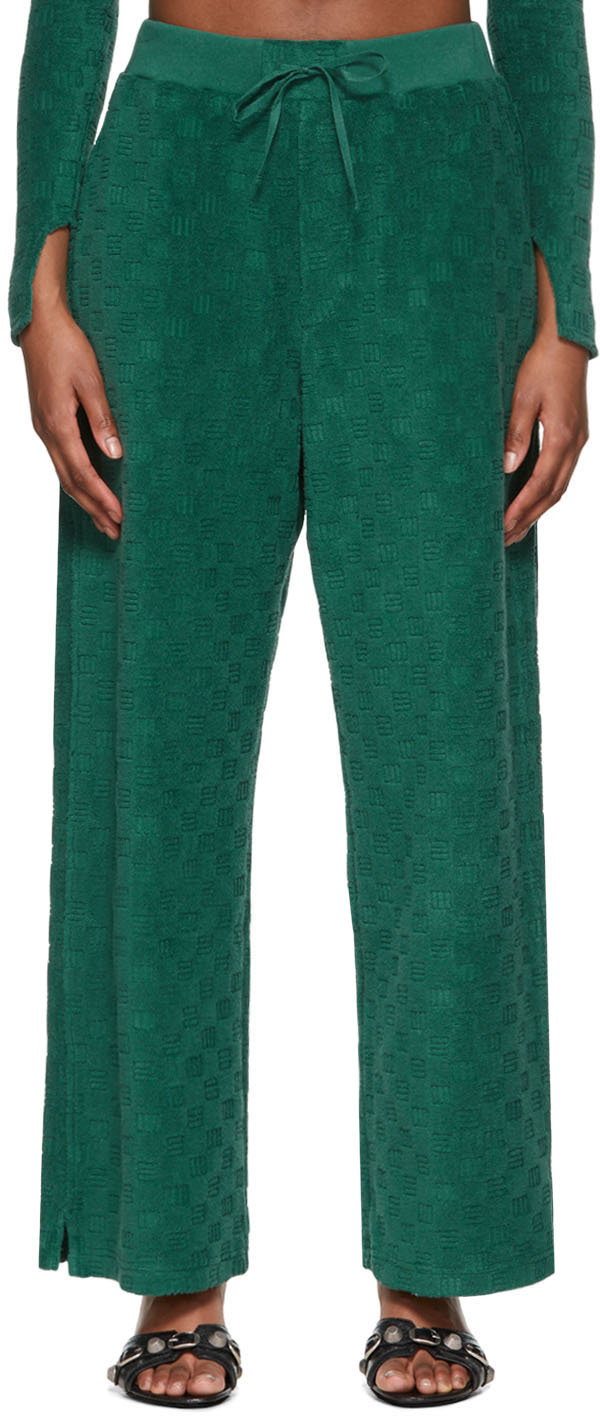 AMBUSH: Green Cotton Lounge Pants | SSENSE