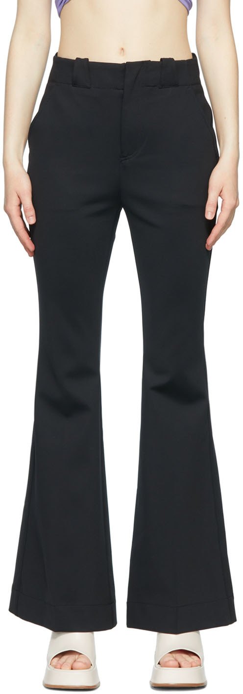 Black Nylon Trousers