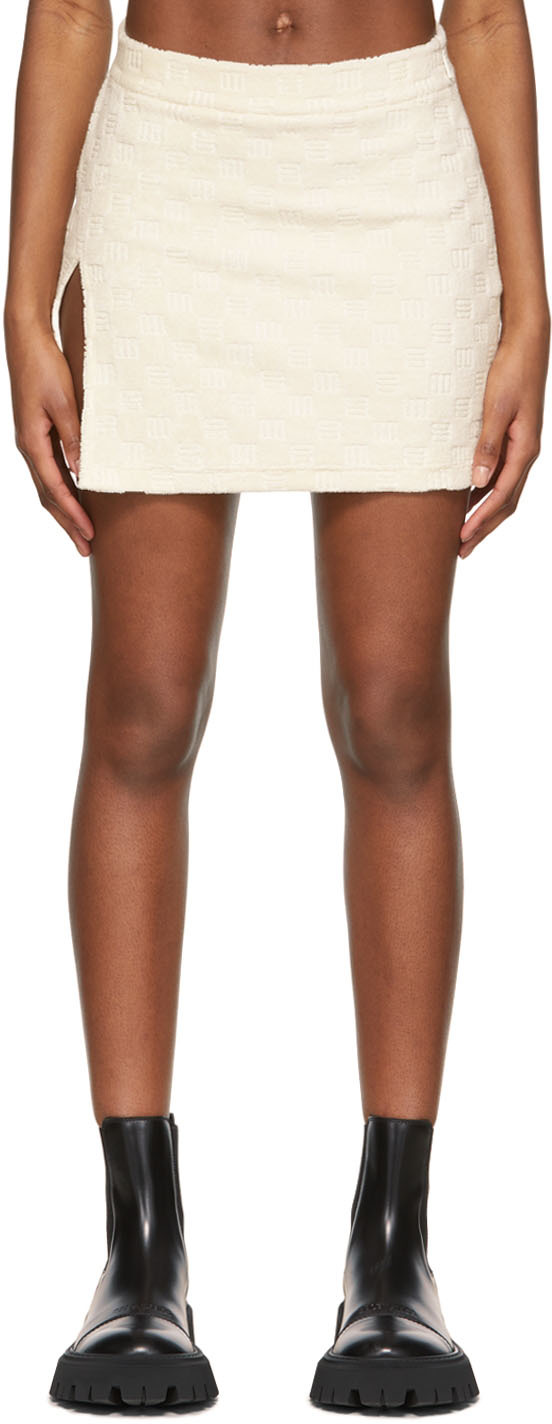 Off-White Cotton Mini Skirt