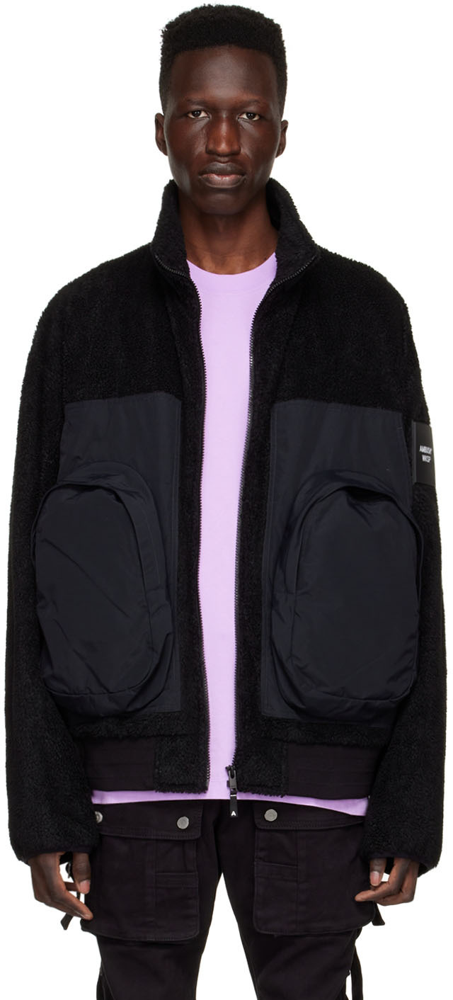 AMBUSH: Black Polyester Jacket | SSENSE