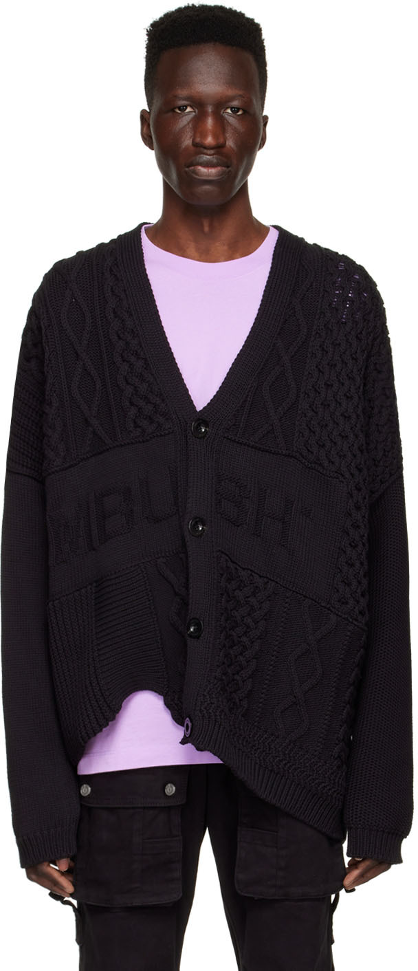 トップス AMBUSH PATCHWORK KNIT CARDIGAN BLACK S 16873768_34332083_600.jpg