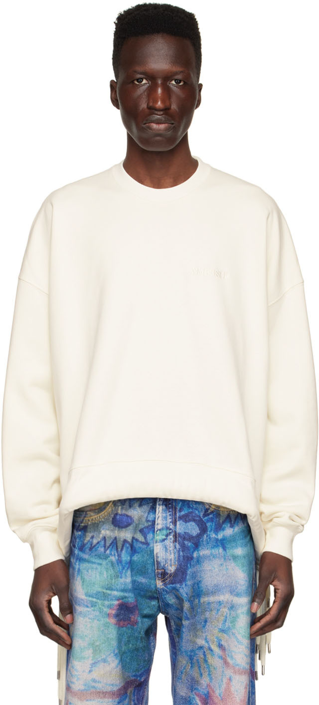 AMBUSH: Off-White Cotton Sweatshirt | SSENSE