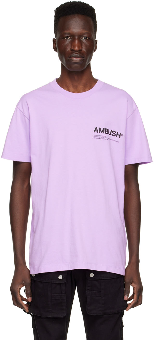 Fremskreden Algebraisk gæld Purple Cotton T-Shirt by AMBUSH on Sale