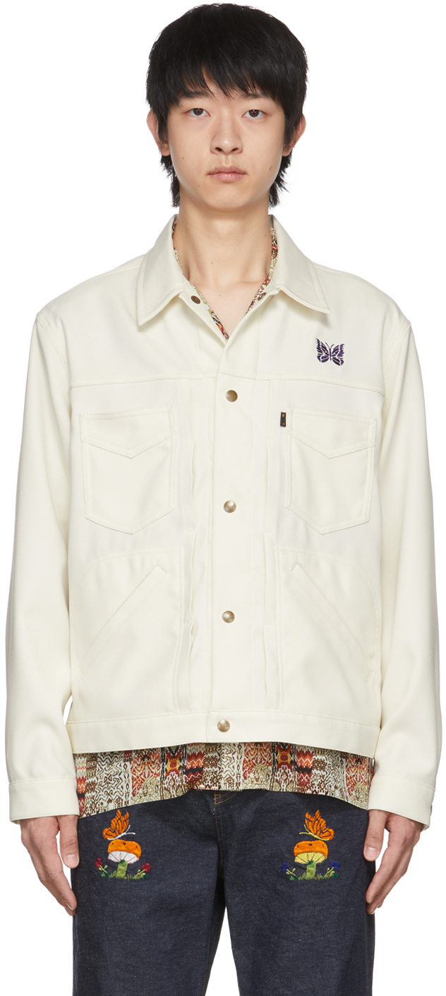 NEEDLES: Off-White Penny Jacket | SSENSE