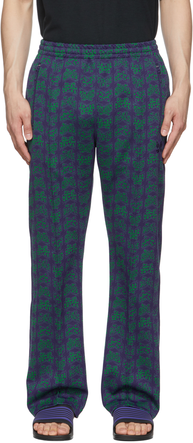 needles track pants green