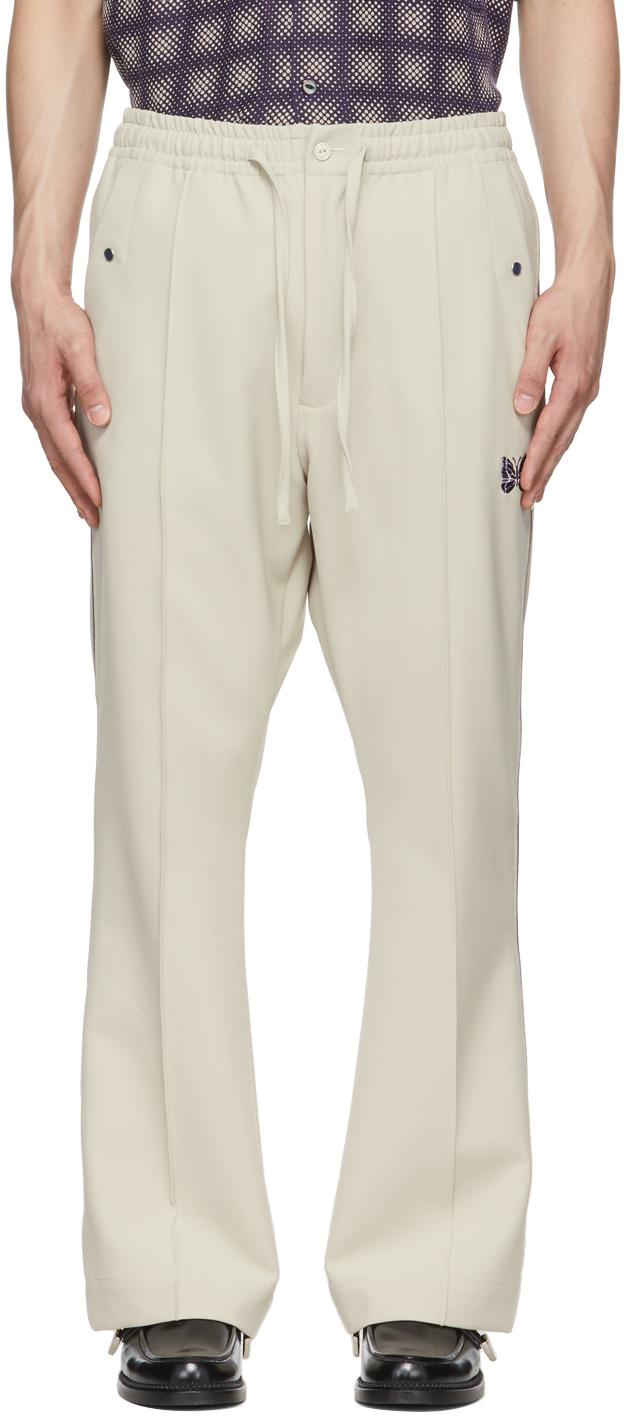Beige Piping Cowboy Lounge Pants by NEEDLES on Sale