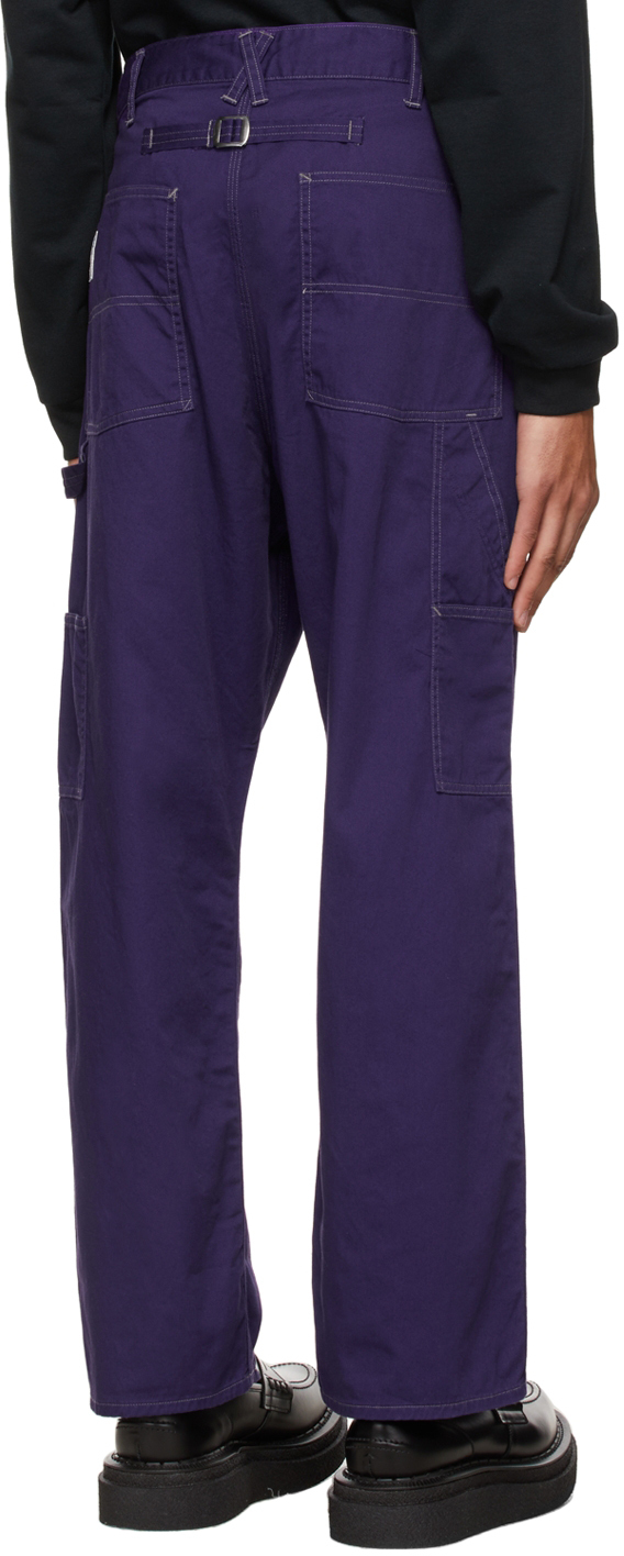 Needles Purple SMITH'S Edition Painter Trousers | Smart Closet