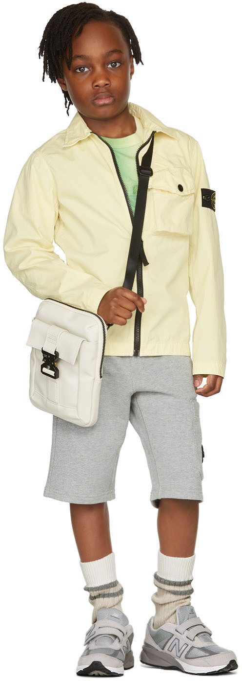 Stone Island Junior Kids Yellow Overshirt Jacket In V0135 Butte