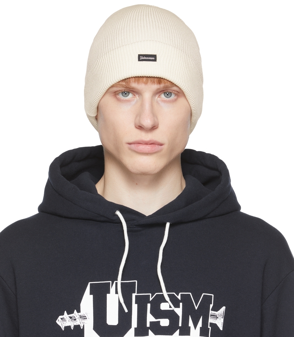 Undercoverism Off-White Knit Beanie