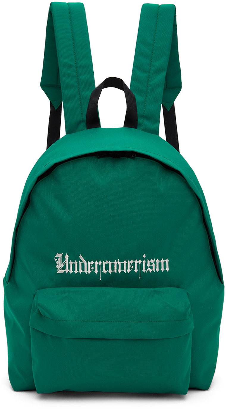 UNDERCOVERISM GREEN LOGO BACKPACK